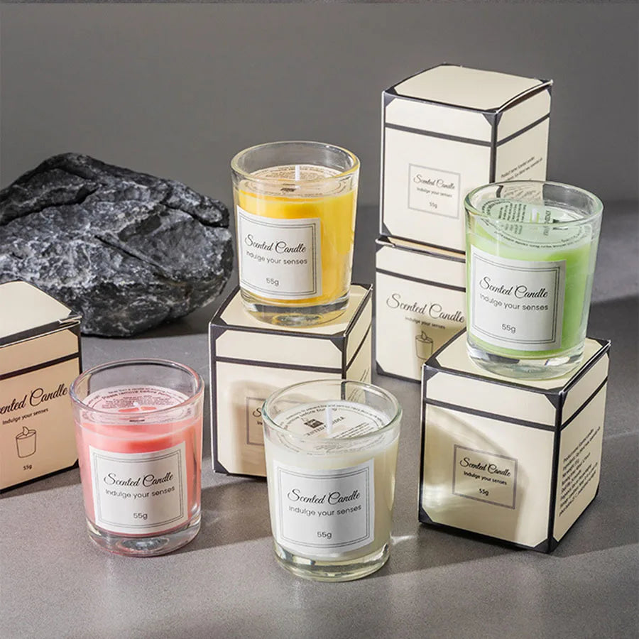 Handmade Glass Candles – Subtle Fragrance & Thoughtful Gift