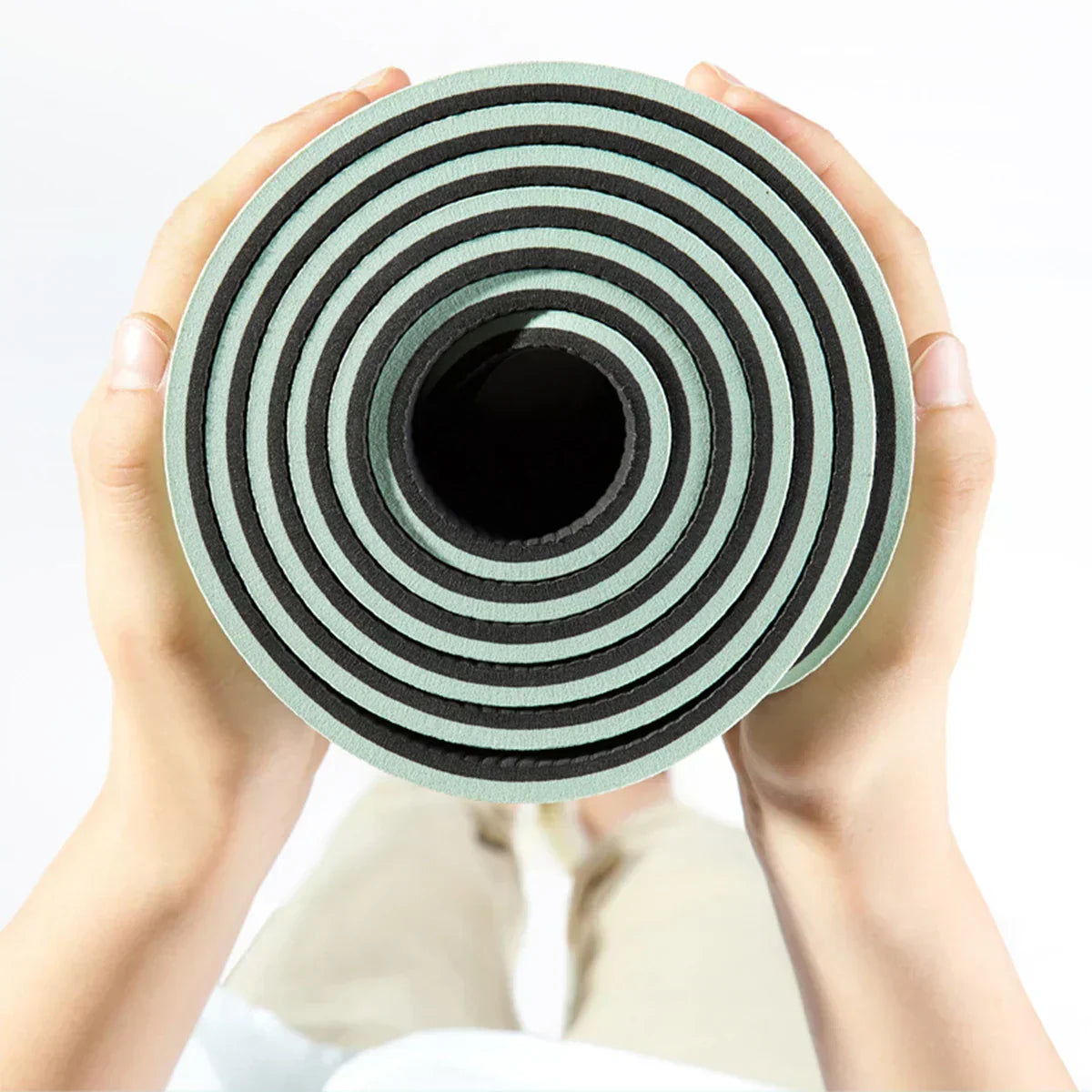 HomeFlow TPE Yoga Mat – Grip & Alignment for Better Posture